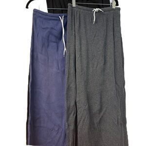 Women’s XL Skirt Bundle of 7- Ribbed Maxi Blue, Gray, Black